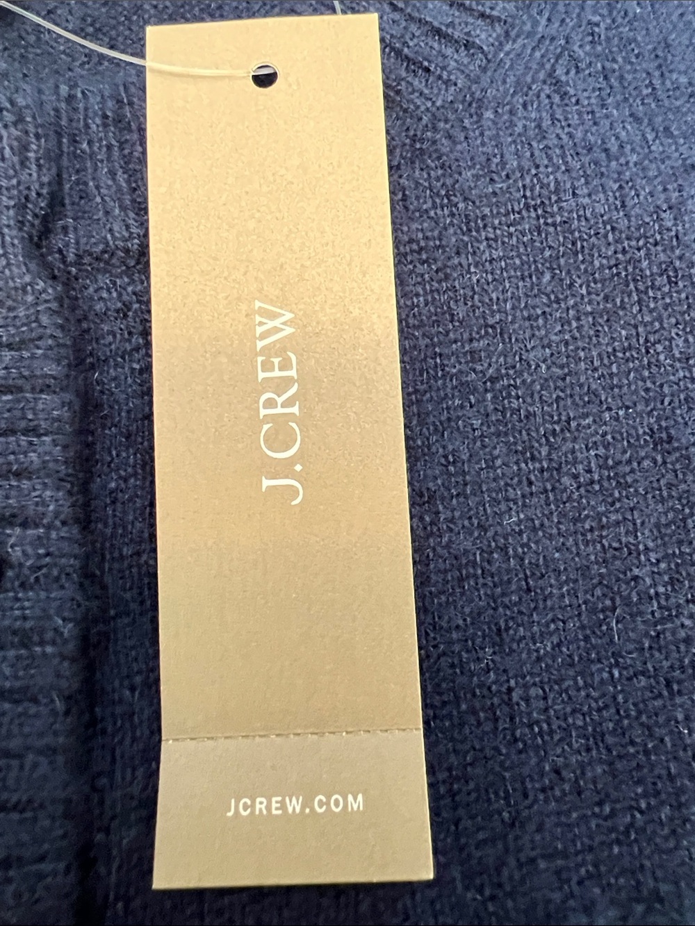 Classic Crewneck Button-Front Sweater - Navy - Picture 7 of 11
